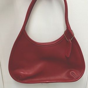 Red coach bag